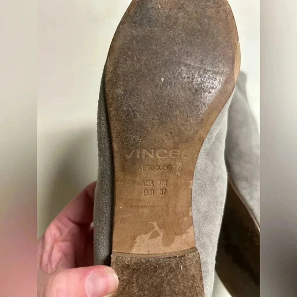 Vince sz. 7 Suede leather Marley Venetian Loafers.Office minimalist neutral - Picture 3 of 5